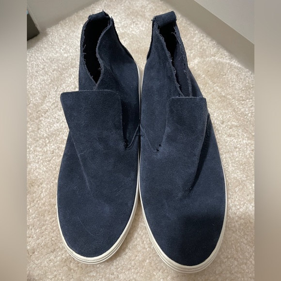 DV Navy blue suede slip on sneakers - Picture 1 of 5